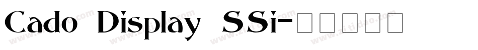 Cado Display SSi字体转换